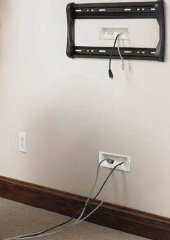 TV Mounting & Media Wiring — A&M Electrical job photo